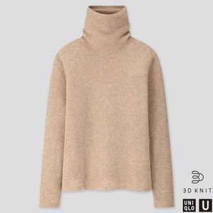 Uniqlo 3D Premium Lambswool Turtleneck Sweater
